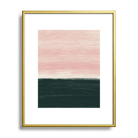 Little Arrow Design Co Anahita in pink Metal Framed Art Print