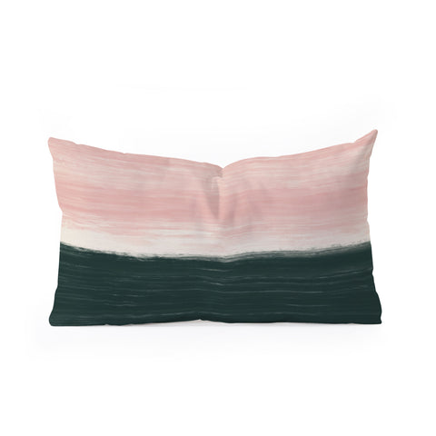 Little Arrow Design Co Anahita in pink Oblong Throw Pillow