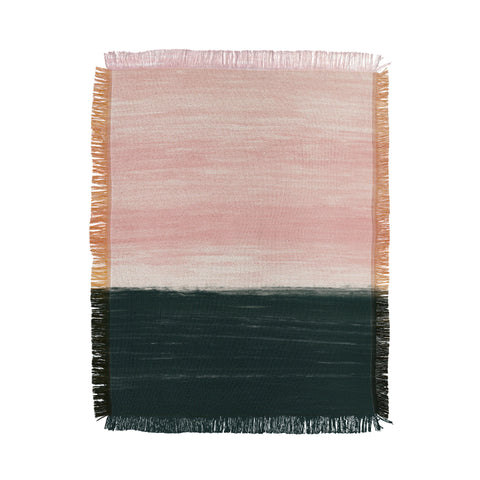 Little Arrow Design Co Anahita in pink Throw Blanket