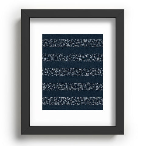 Little Arrow Design Co angrand stipple stripes navy Recessed Framing Rectangle