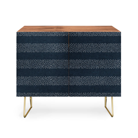 Little Arrow Design Co angrand stipple stripes navy Credenza