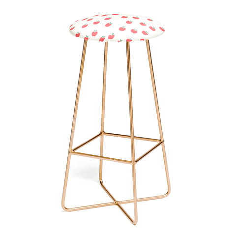 Little Arrow Design Co apple picking on cream Bar Stool