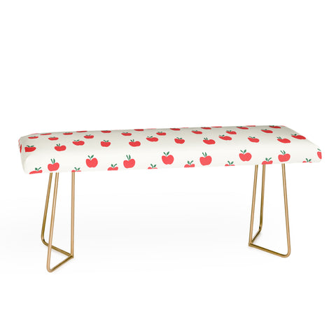 Little Arrow Design Co apple picking on cream Bench