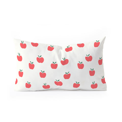 Little Arrow Design Co apple picking on cream Oblong Throw Pillow