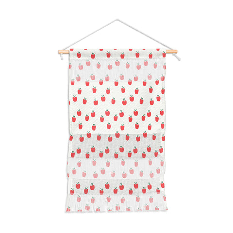 Little Arrow Design Co apple picking on cream Wall Hanging Portrait