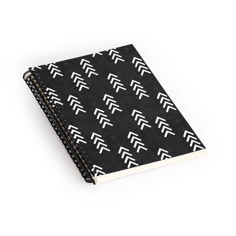 Little Arrow Design Co arcadia arrows charcoal Spiral Notebook