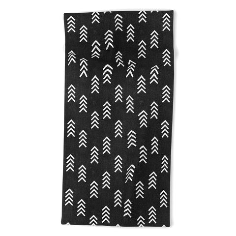 Little Arrow Design Co arcadia arrows charcoal Beach Towel