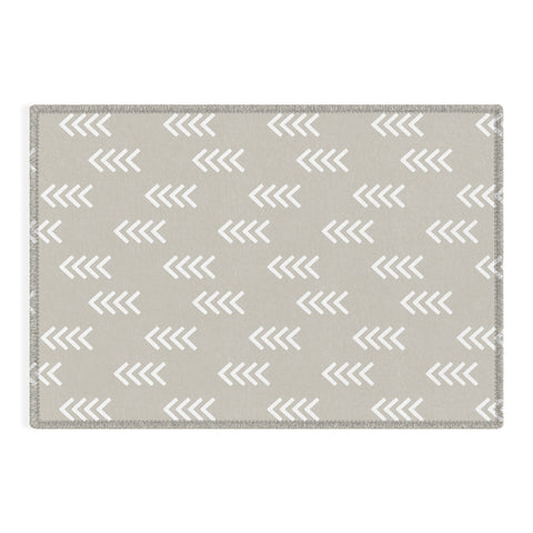 Little Arrow Design Co arcadia arrows stone Outdoor Rug