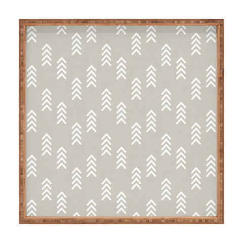 Little Arrow Design Co arcadia arrows stone Square Tray