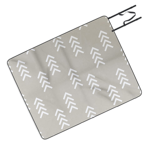 Little Arrow Design Co arcadia arrows stone Picnic Blanket