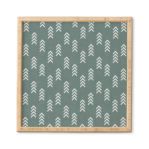 Little Arrow Design Co arcadia arrows teal Framed Wall Art