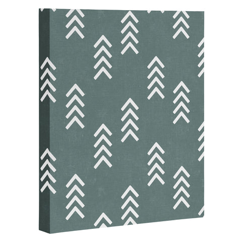 Little Arrow Design Co arcadia arrows teal Art Canvas