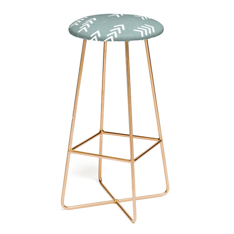 Little Arrow Design Co arcadia arrows teal Bar Stool