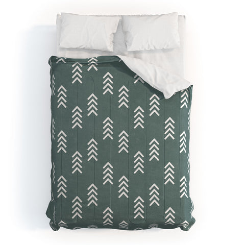Little Arrow Design Co arcadia arrows teal Comforter