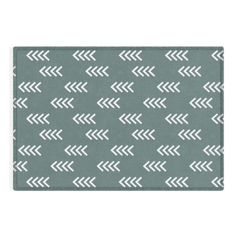 Little Arrow Design Co arcadia arrows teal Outdoor Rug