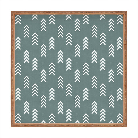 Little Arrow Design Co arcadia arrows teal Square Tray