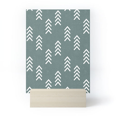 Little Arrow Design Co arcadia arrows teal Mini Art Print