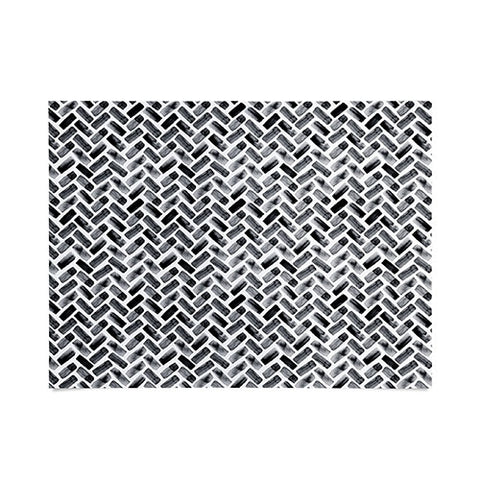 Little Arrow Design Co arcadia herringbone in black Poster