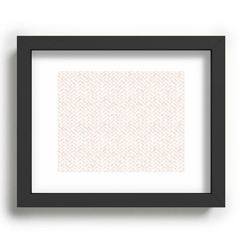 Little Arrow Design Co arcadia herringbone in blush Recessed Framing Rectangle