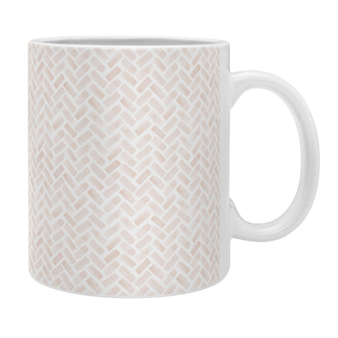 Little Arrow Design Co arcadia herringbone in blush Coffee Mug