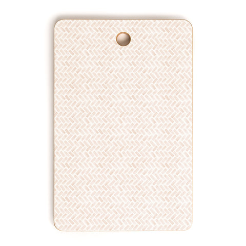 Little Arrow Design Co arcadia herringbone in blush Cutting Board Rectangle
