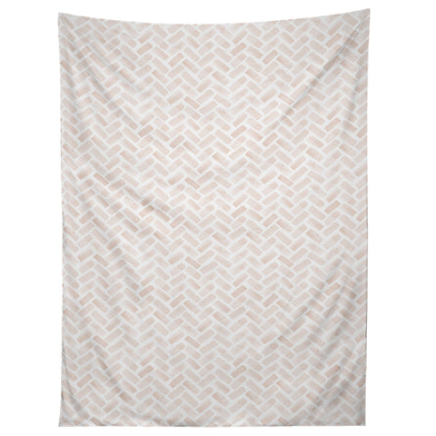 Little Arrow Design Co arcadia herringbone in blush Tapestry