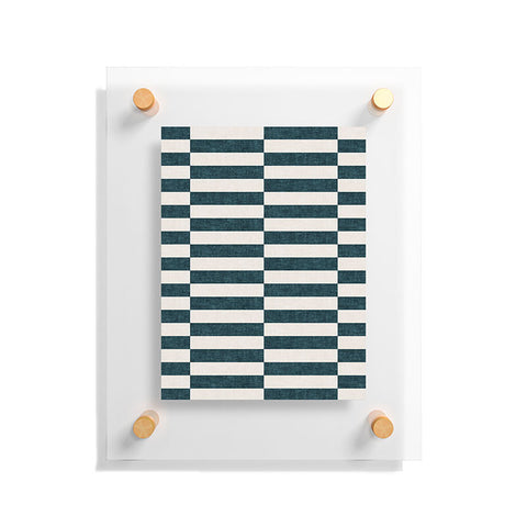 Little Arrow Design Co aria blue rectangle tiles Floating Acrylic Print
