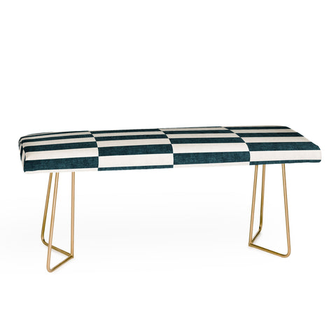 Little Arrow Design Co aria blue rectangle tiles Bench