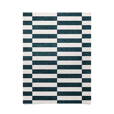 Little Arrow Design Co aria blue rectangle tiles Poster