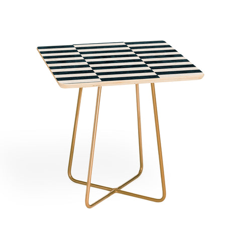 Little Arrow Design Co aria blue rectangle tiles Side Table