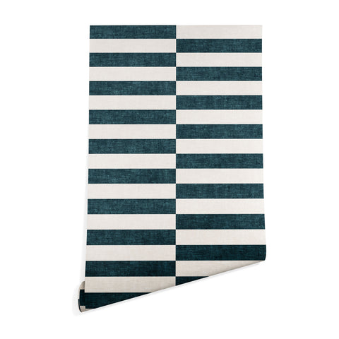 Little Arrow Design Co aria blue rectangle tiles Wallpaper