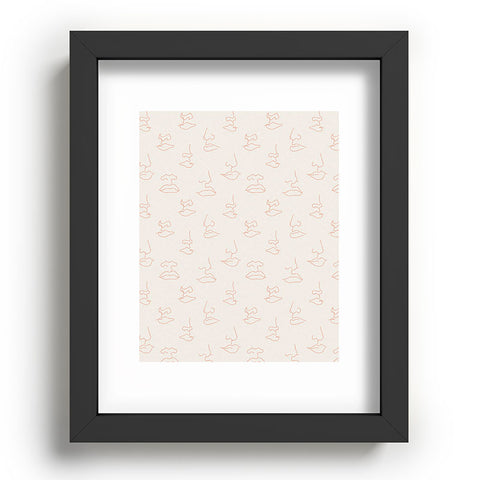 Little Arrow Design Co aria blush line faces Recessed Framing Rectangle