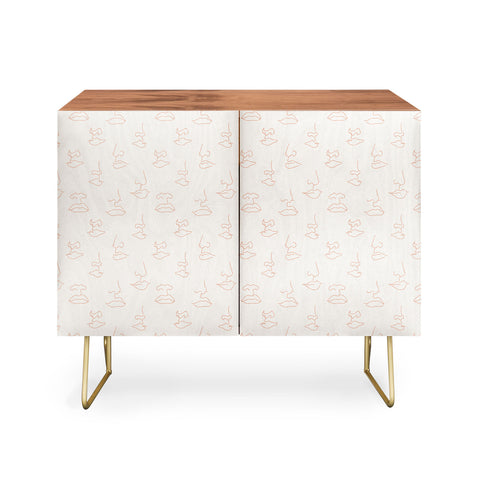 Little Arrow Design Co aria blush line faces Credenza