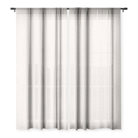 Little Arrow Design Co aria blush line faces Sheer Window Curtain