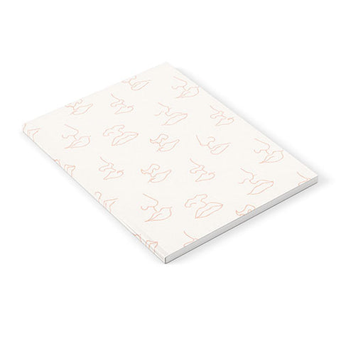 Little Arrow Design Co aria blush line faces Notebook