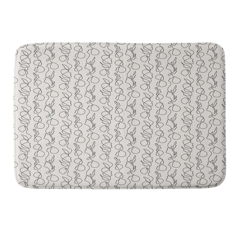 Little Arrow Design Co aria flowing faces Memory Foam Bath Mat