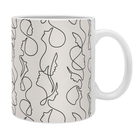 Little Arrow Design Co aria flowing faces Coffee Mug