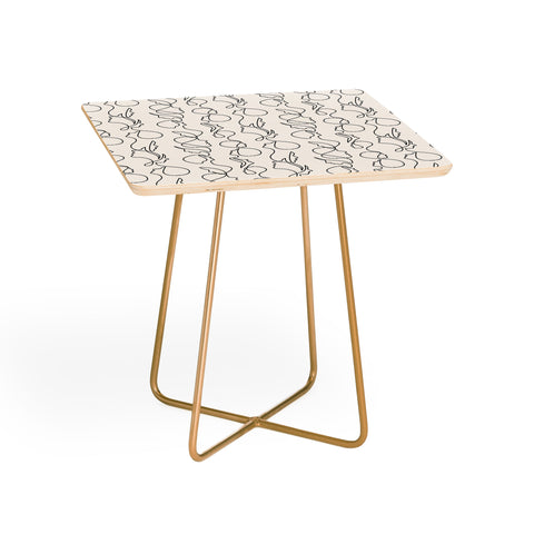Little Arrow Design Co aria flowing faces Side Table