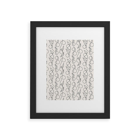 Little Arrow Design Co aria flowing faces Framed Art Print