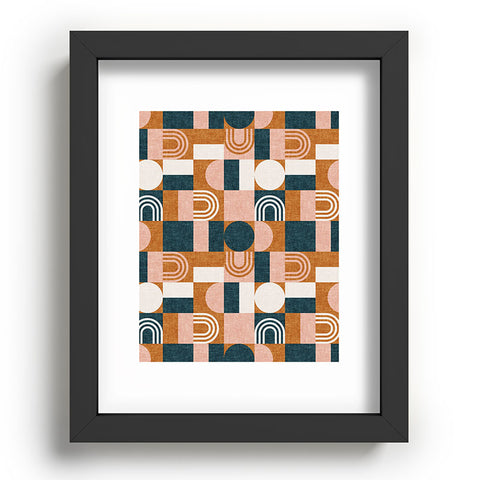 Little Arrow Design Co aria geometric patchwork Recessed Framing Rectangle