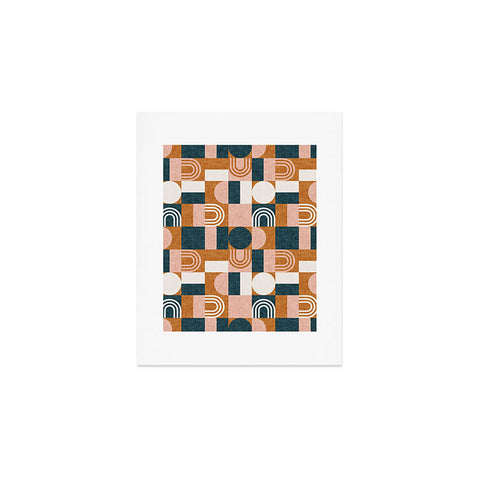 Little Arrow Design Co aria geometric patchwork Art Print