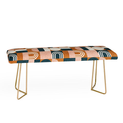 Little Arrow Design Co aria geometric patchwork Bench