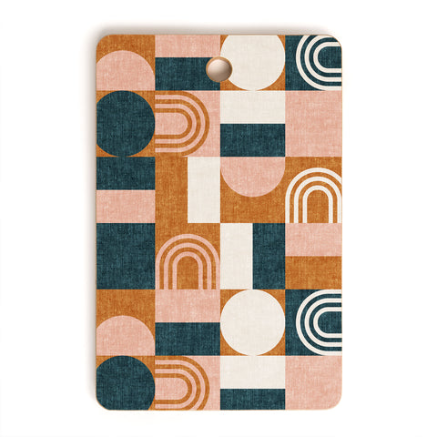 Little Arrow Design Co aria geometric patchwork Cutting Board Rectangle