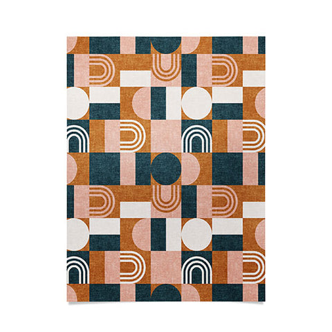 Little Arrow Design Co aria geometric patchwork Poster