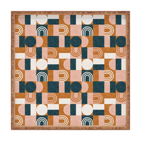 Little Arrow Design Co aria geometric patchwork Square Tray