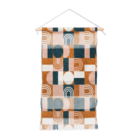 Little Arrow Design Co aria geometric patchwork Wall Hanging Portrait