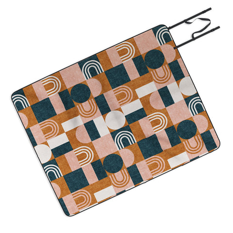 Little Arrow Design Co aria geometric patchwork Picnic Blanket