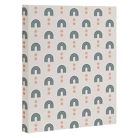 Little Arrow Design Co aria geometric rainbows Art Canvas