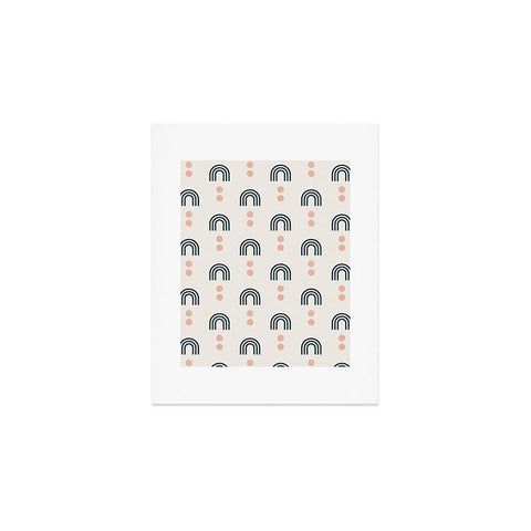 Little Arrow Design Co aria geometric rainbows Art Print