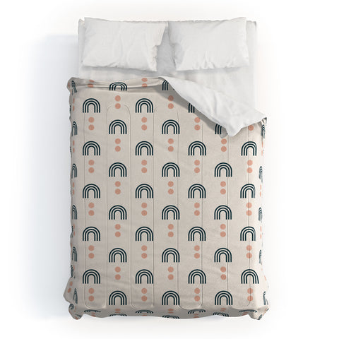 Little Arrow Design Co aria geometric rainbows Comforter